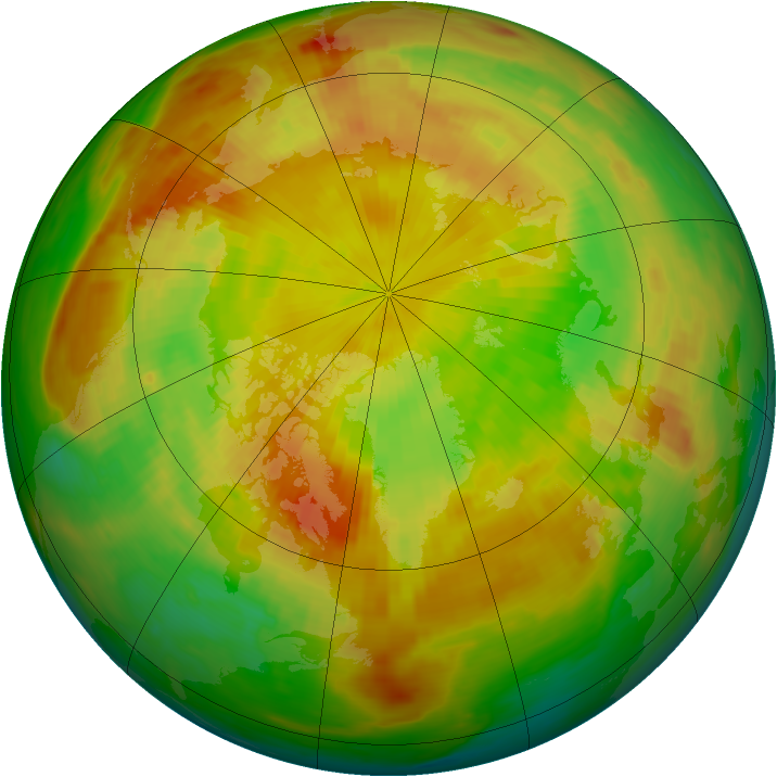 Arctic ozone map for 30 May 1987